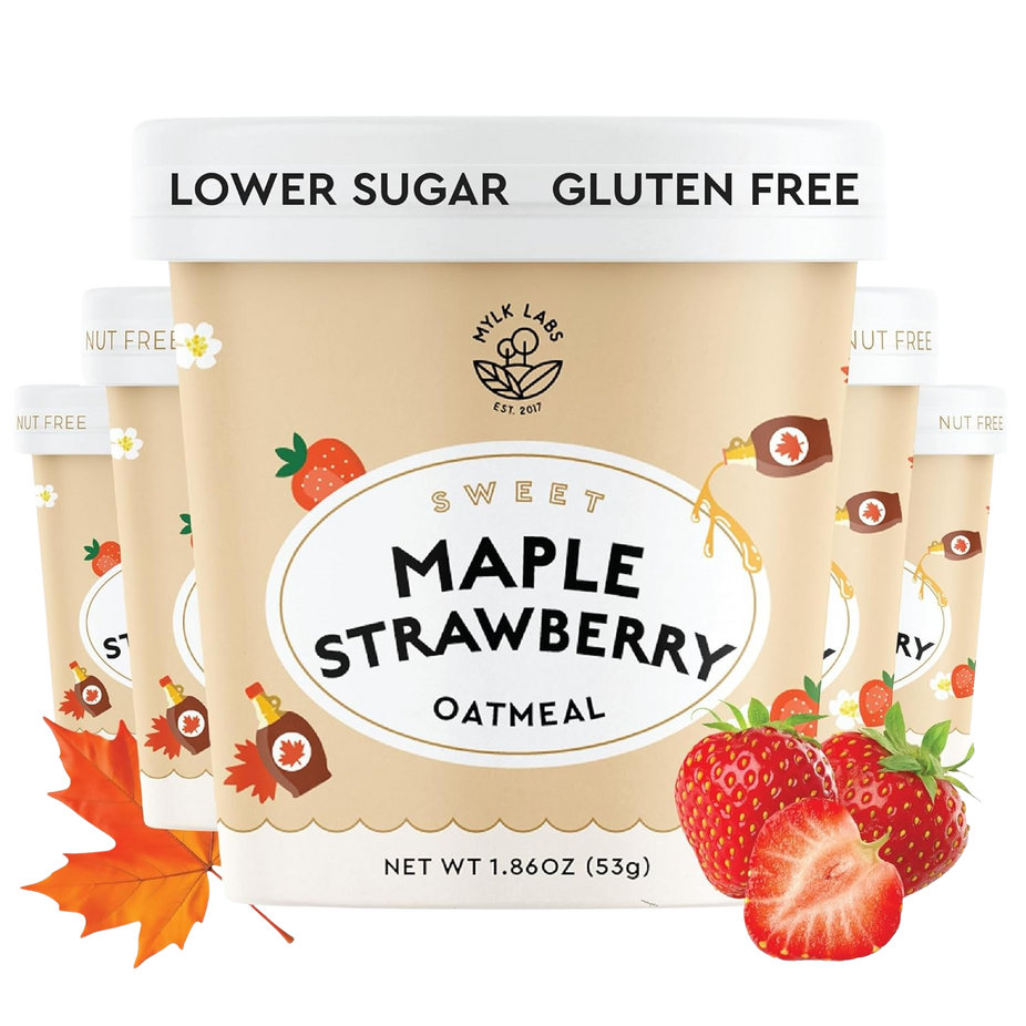 Maple Strawberry Oatmeal Cups (6 Pack)