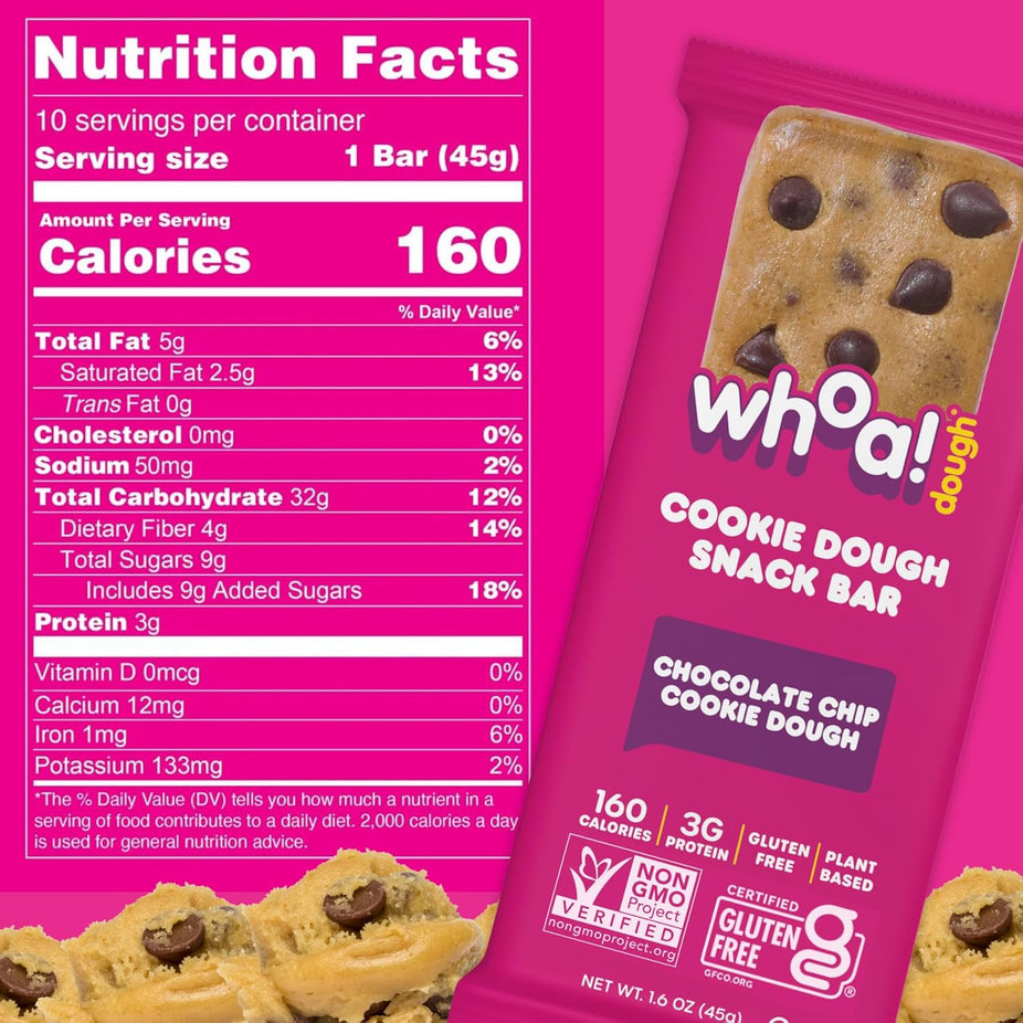 Chocolate Chip Cookie Bars (4 Pack)