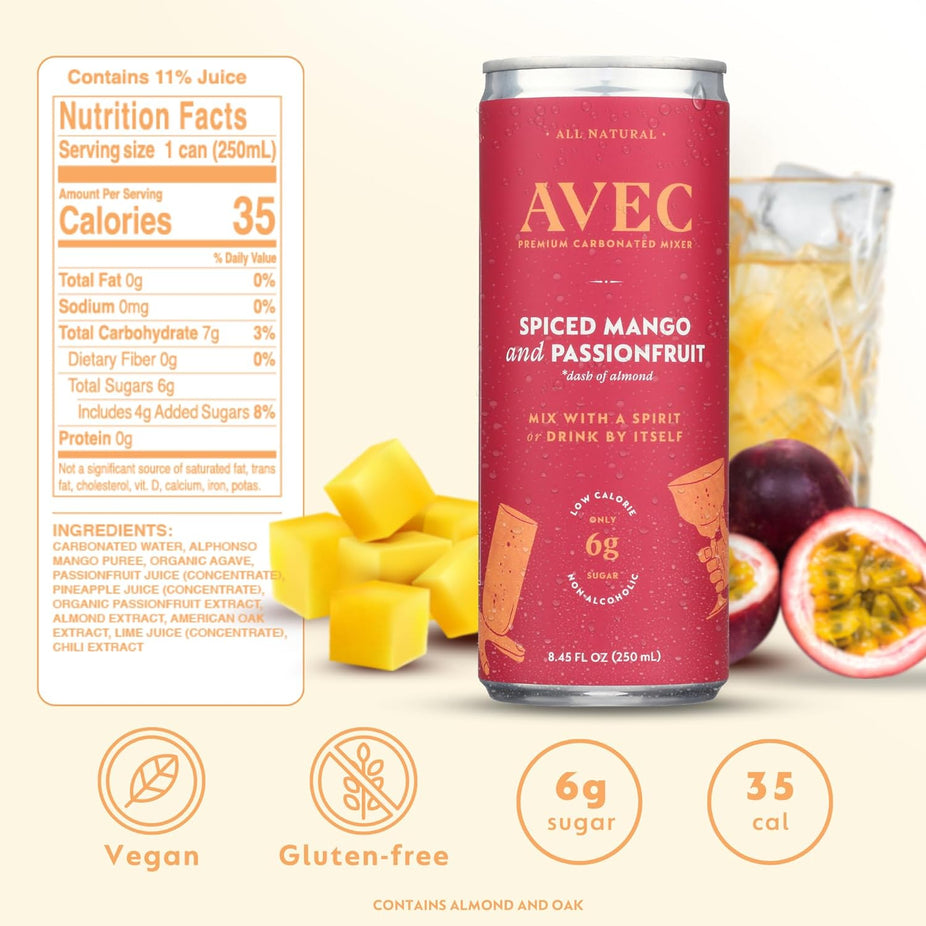 Sparkling Spiced Mango Passionfruit (4 Pack)