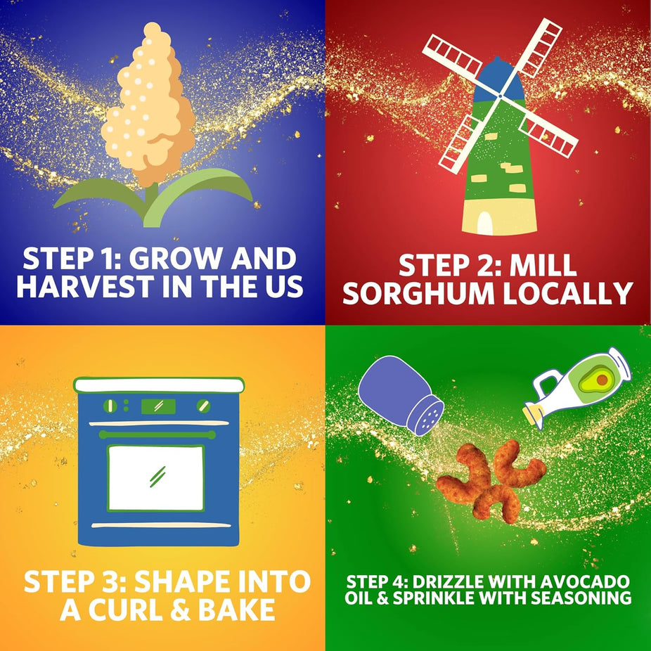 Crunchy Ancient Grain Sriracha Puffs (Snack Bag)