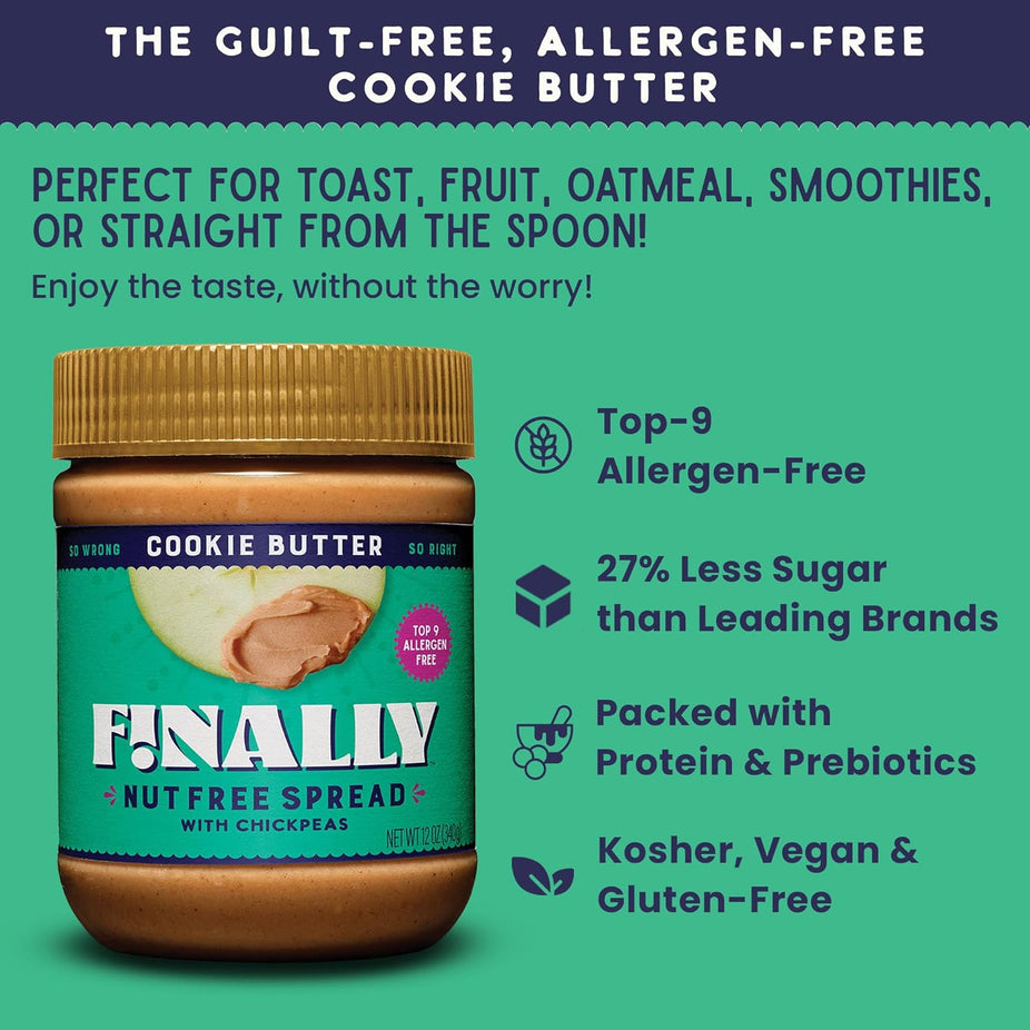 Cookie Butter Nut Free Spread With Chickpeas