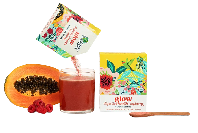 Glow - Digestive Health Raspberry Beverage Blend (5 CT)