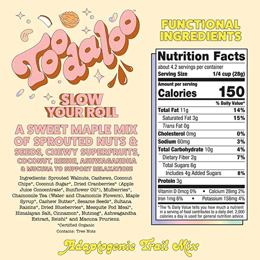 Nutrition Information - Slow Your Roll Trail Mix