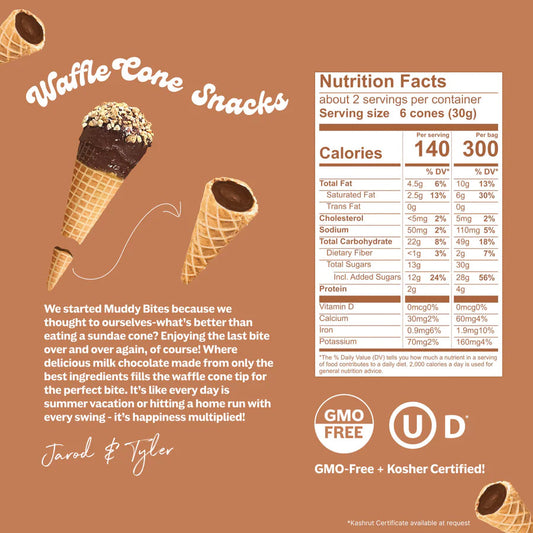 Milk Chocolate Waffle Cone Snacks