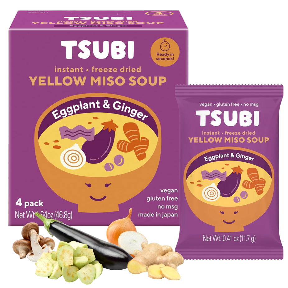Yellow Miso with Eggplant Ginger and Onions (4 Pack)