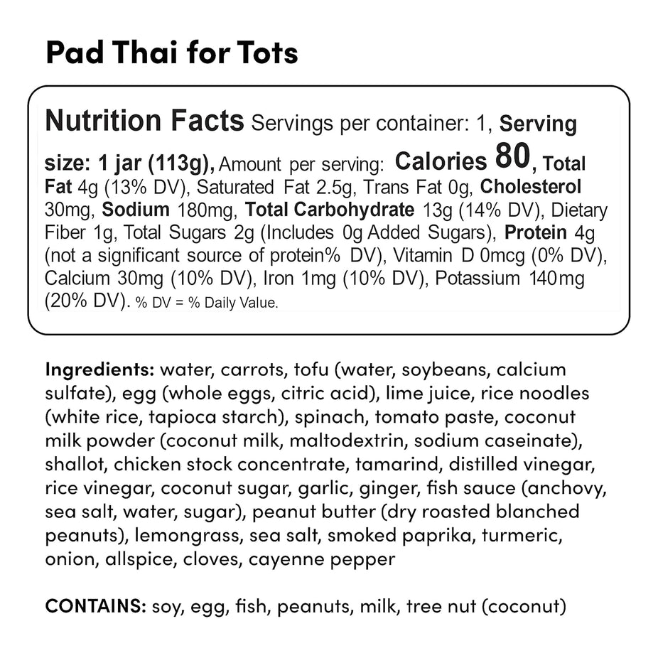 Stage 3 Baby Food & Toddler Meals  - Pad Thai For Tots
