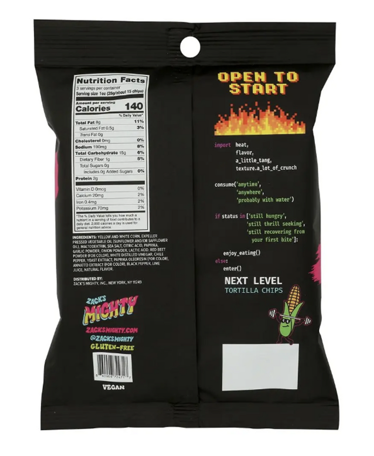 Rolled Tortilla Chips Chile Lime (Snack Size)