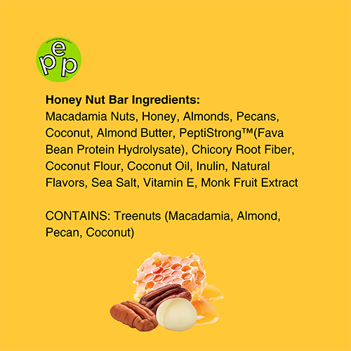 PEP Honey Nut Daily Longevity Bar (12 CT)
