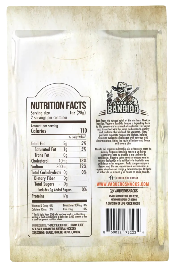 Habanero Carne Seca Beef Jerky