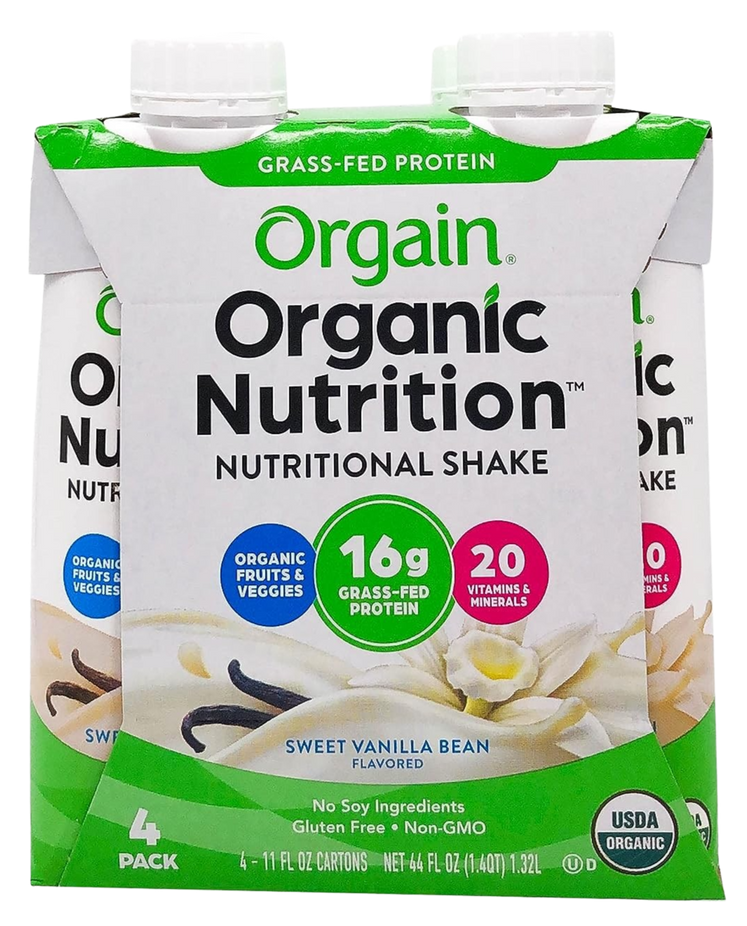 Organic Vanilla RTD Protein Shake (4 Pack)