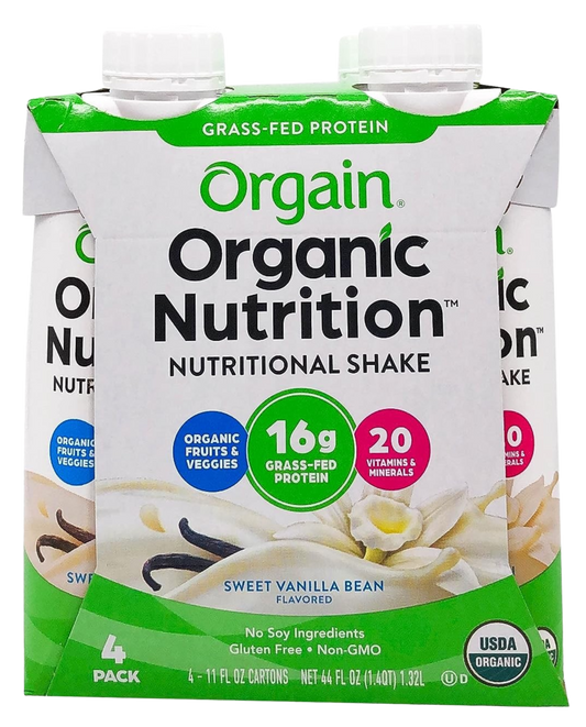 Orgain Clean Protein Protein Shake, Creamy Chocolate Fudge Flavor, 4 Pack - 4 pack, 11 fl oz cartons
