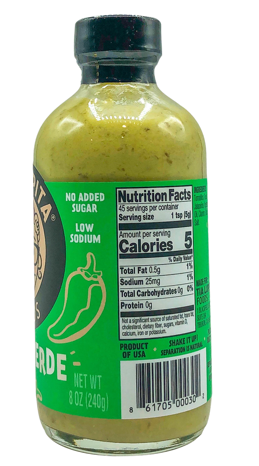 Nutrition Information - Salsa Verde Sauce