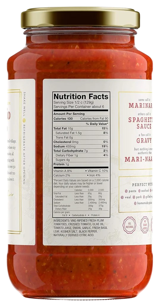 Antonio Carlo Gourmet Sauce Roasted Garlic Marinara Sauce Martie