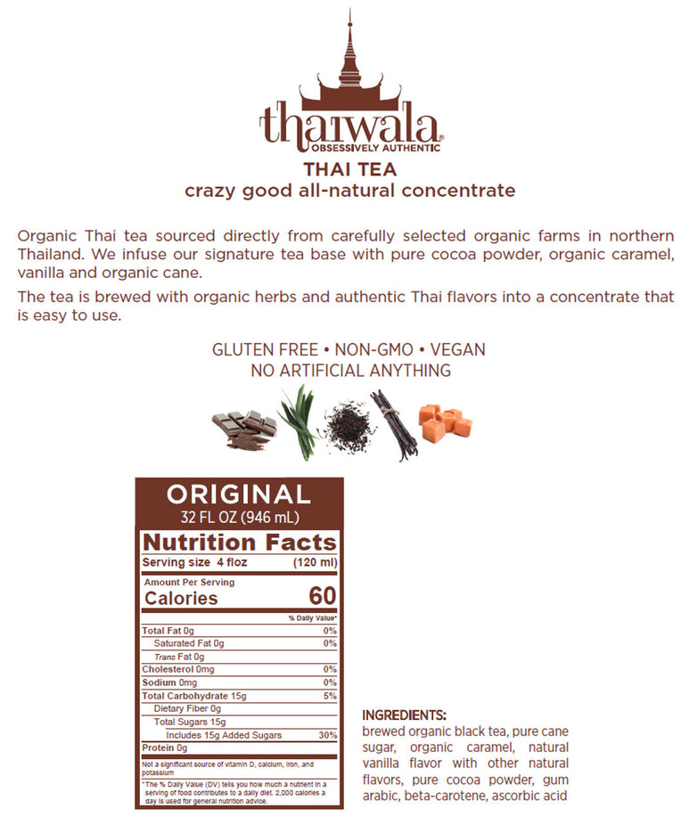 All-Natural Original Thai Tea Concentrate