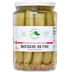 Mustache On Fire Pickles