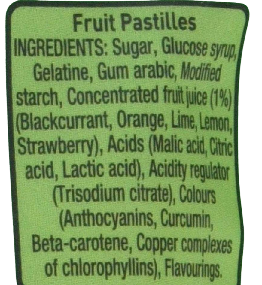 Fruit Pastilles Gummies