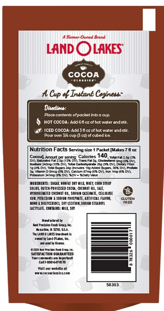 Nutrition Information - Chocolate Supreme Hot Cocoa Mix (12 Pack)