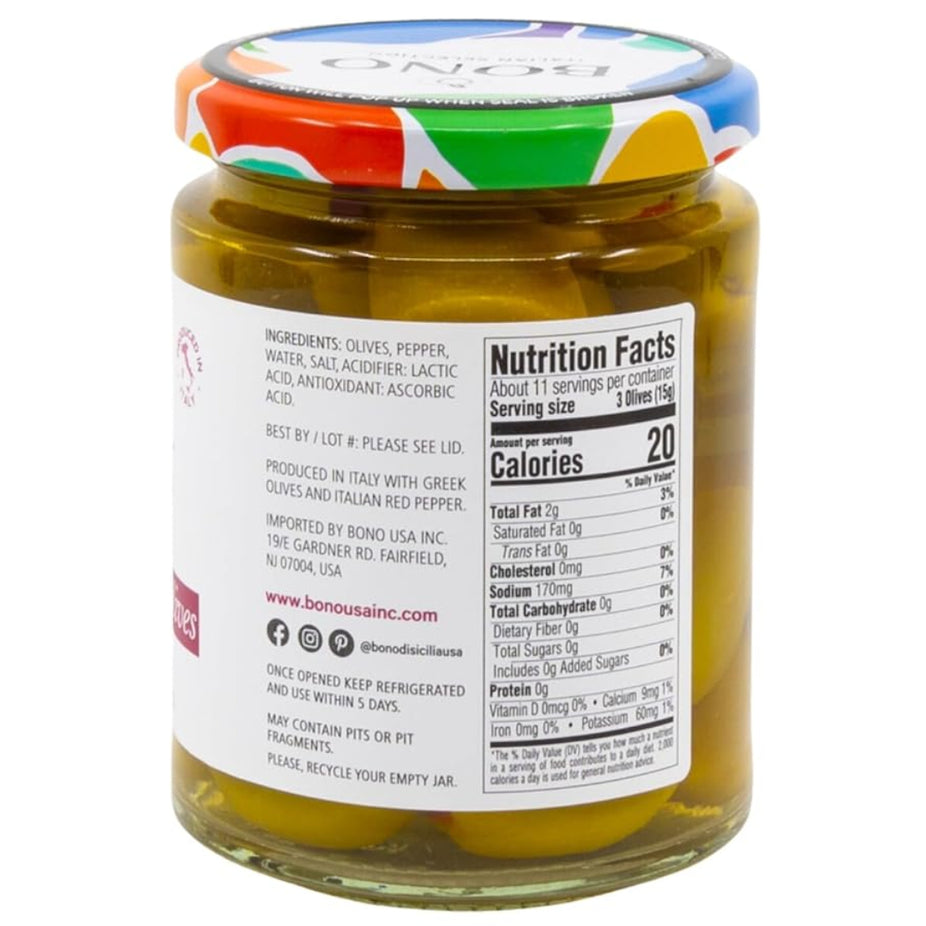 Red Pepper Stuffed Olives