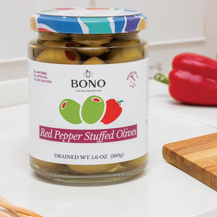 Red Pepper Stuffed Olives