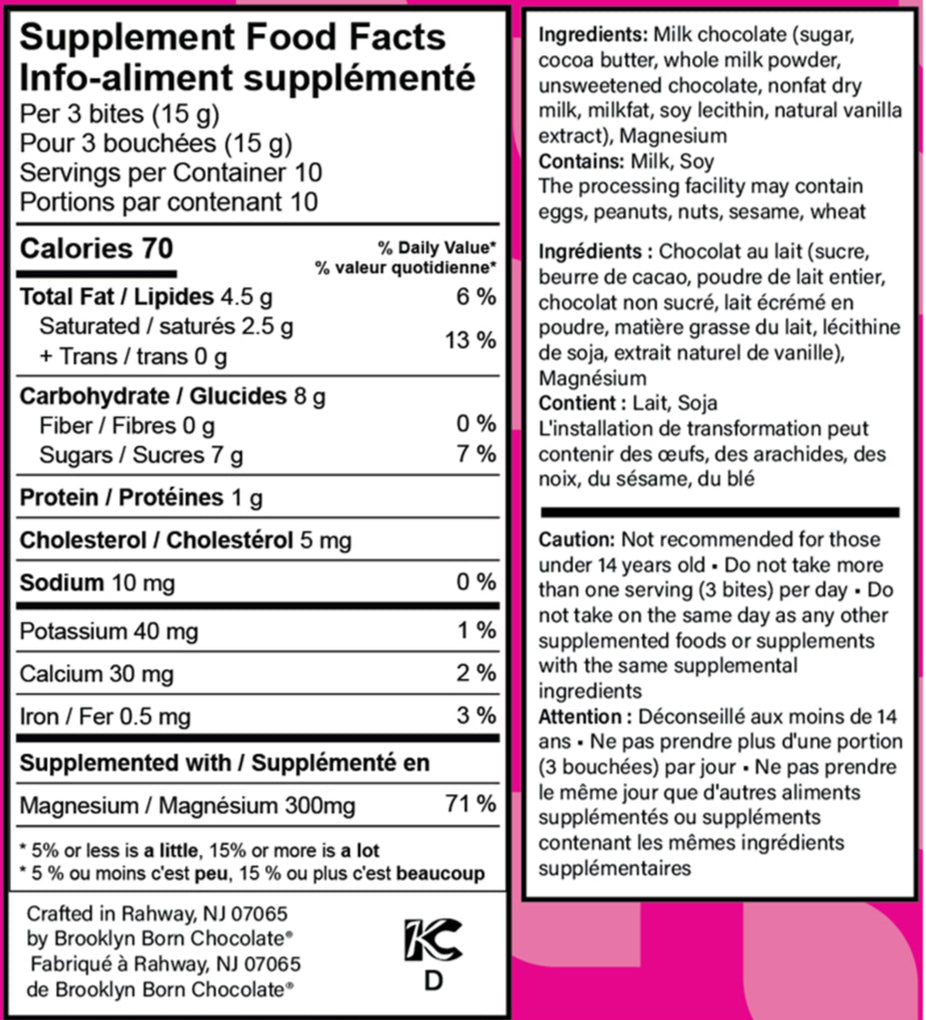 Boosted Bites Milk Chocolate Bites with Magnesium (30 CT)