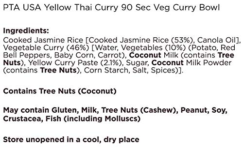 Thai Yellow Curry With Jasmine Rice Entree (4 CT)
