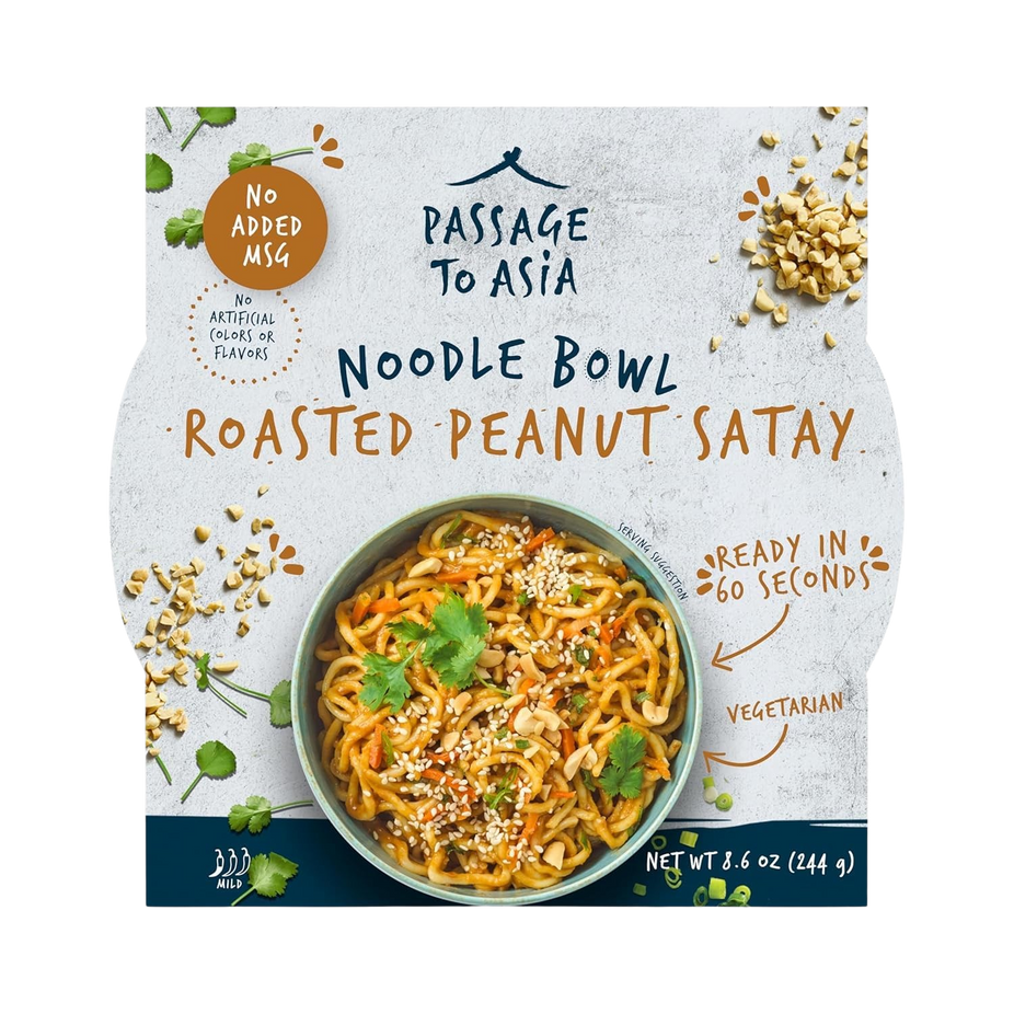 Roasted Peanut Satay Noodle Bowl