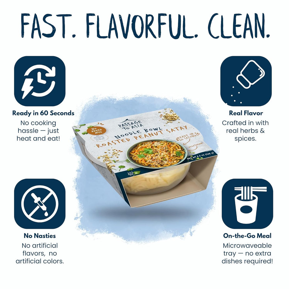 Roasted Peanut Satay Noodle Bowl