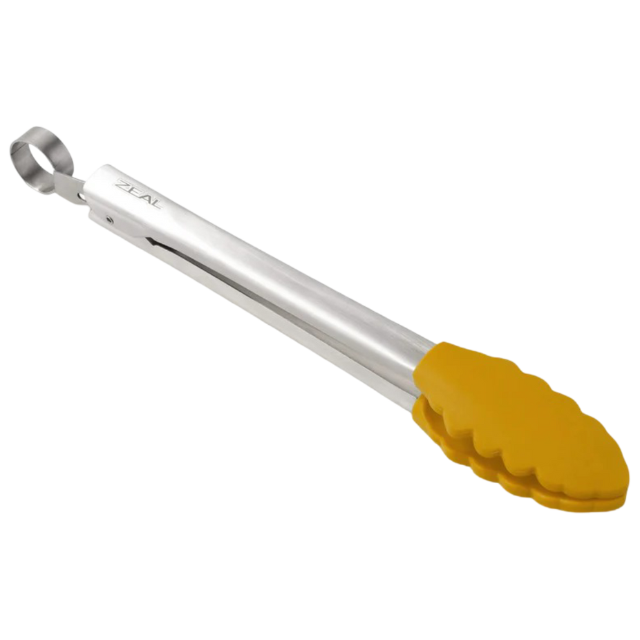 Silicone Cook's Tongs - Mustard