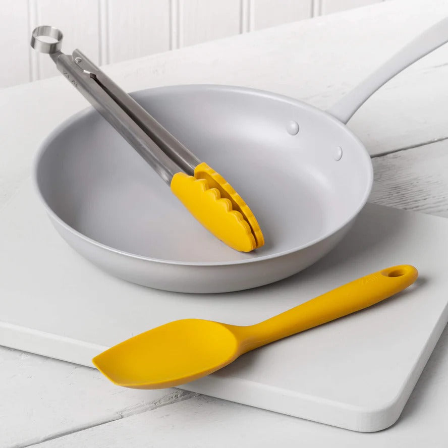 Silicone Cook's Tongs - Mustard