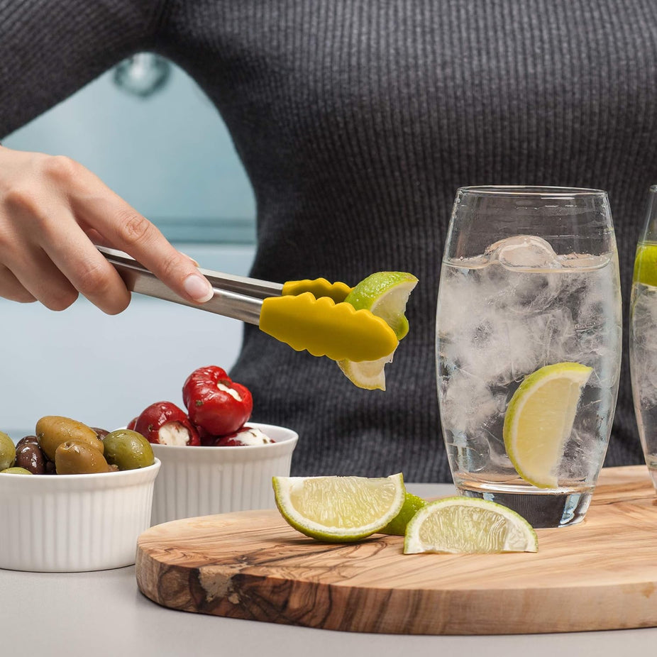 Silicone Cook's Tongs - Mustard