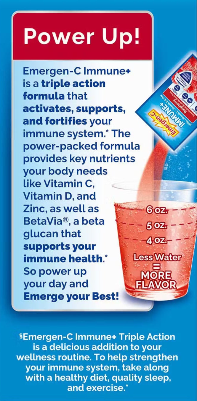 Immune+ Triple Action - Raspberry (10 CT)