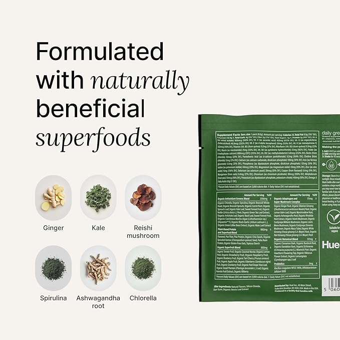 Daily Greens Superfood Drink - Lemon And Ginger (12 CT)