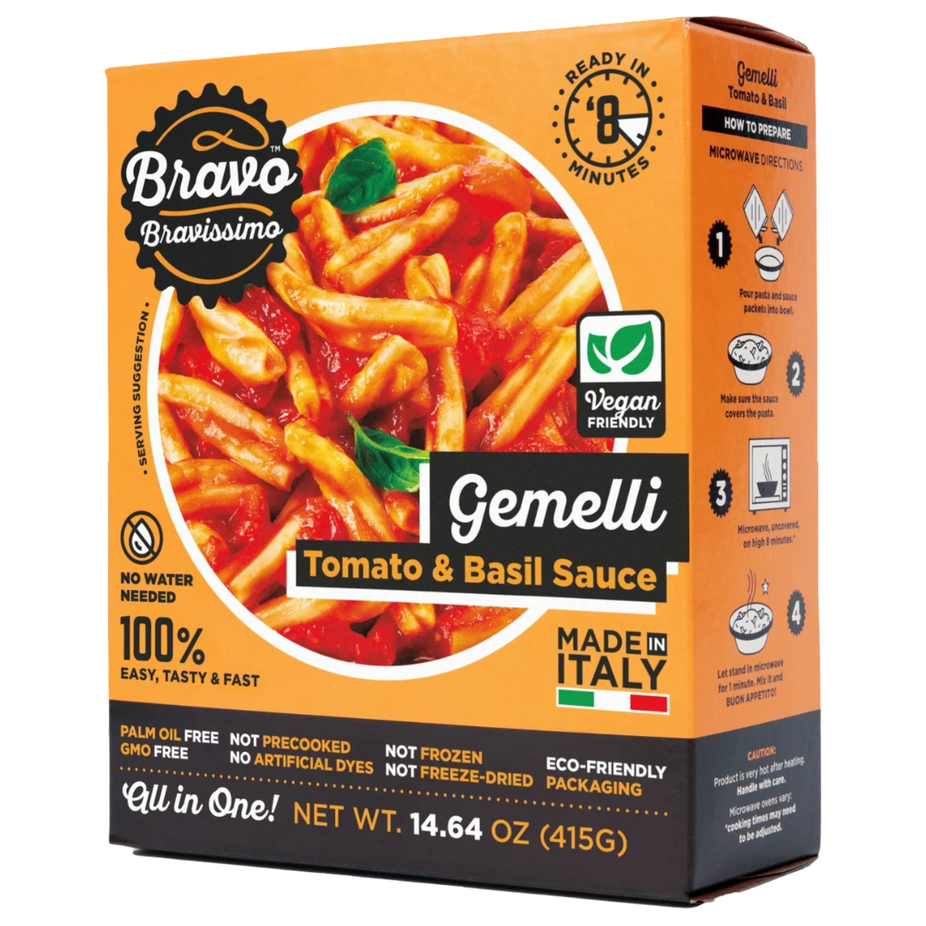 Gemelli RTE Tomato & Basil Pasta