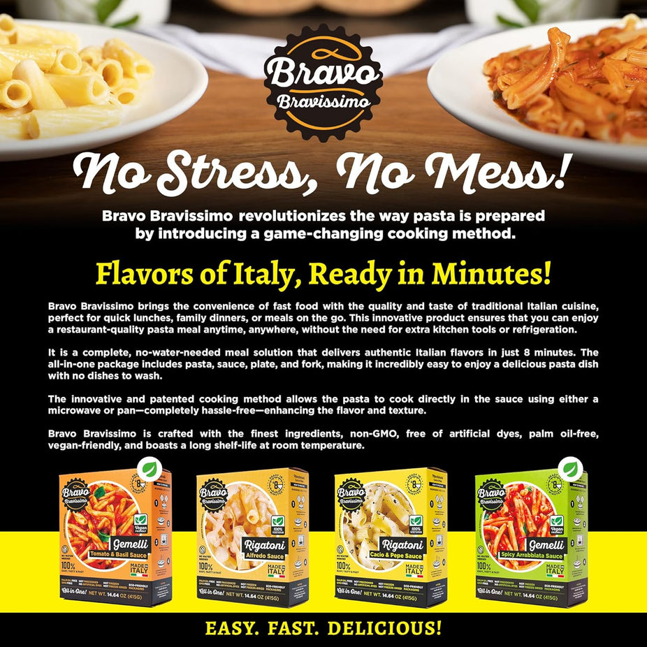 Gemelli RTE Tomato & Basil Pasta