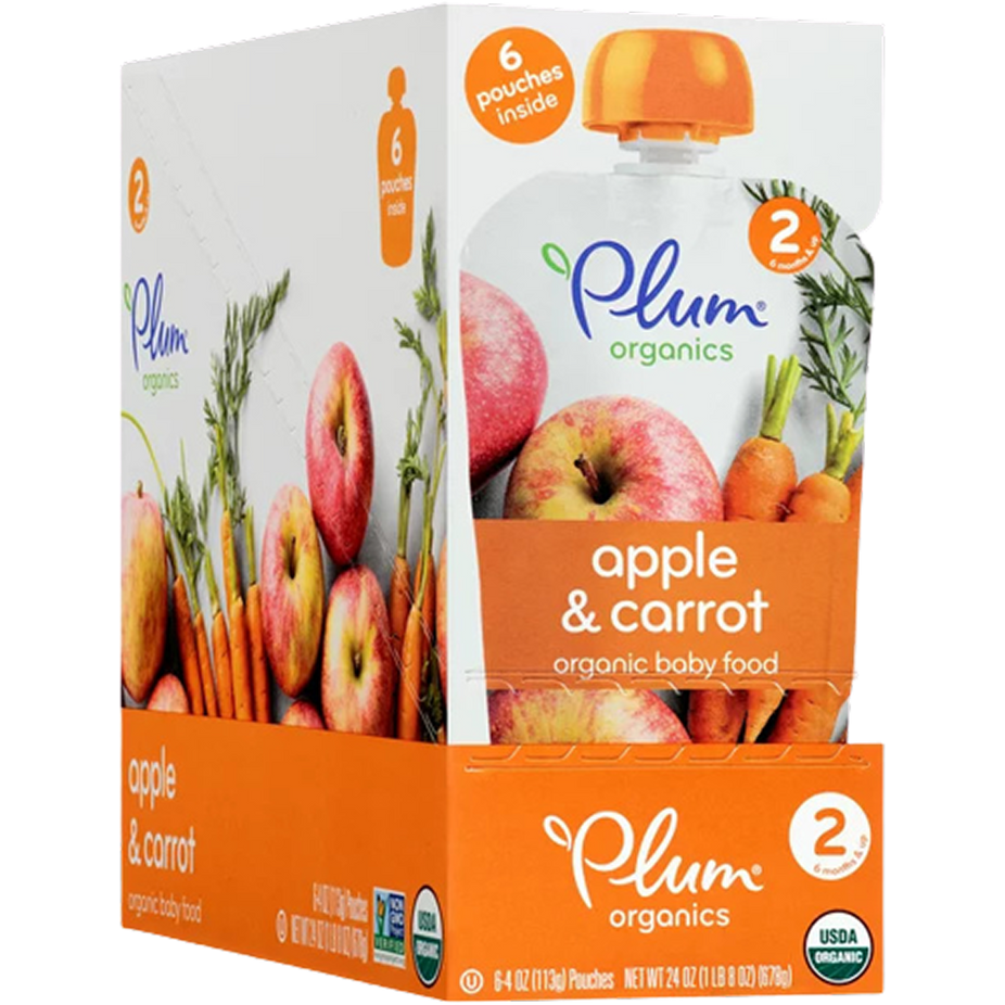 Organic Apple Carrot Baby Puree (6 Pack)
