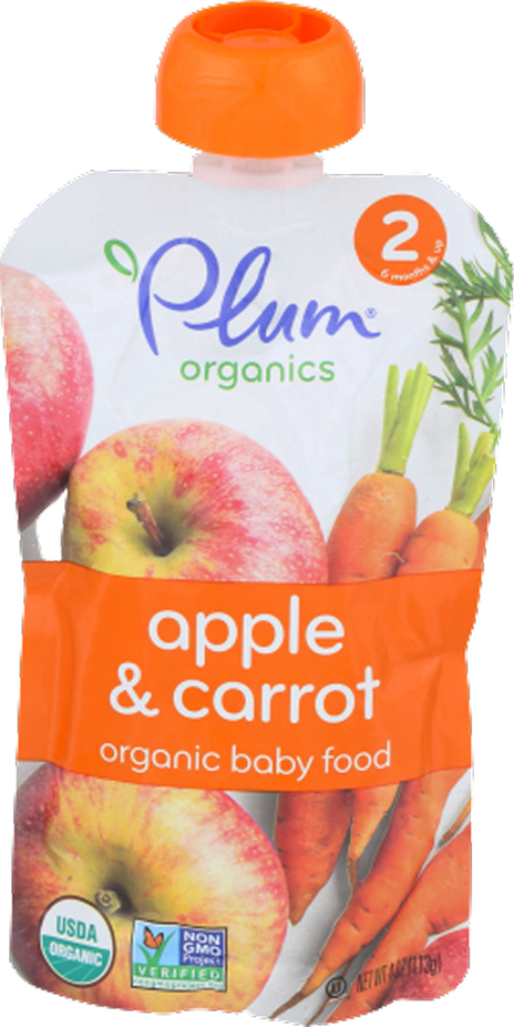 Organic Apple Carrot Baby Puree (6 Pack)