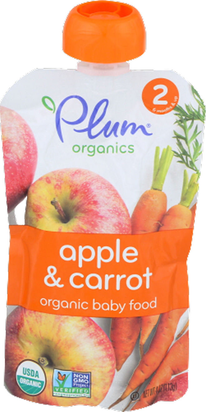 Organic Apple Carrot Baby Puree (6 Pack)