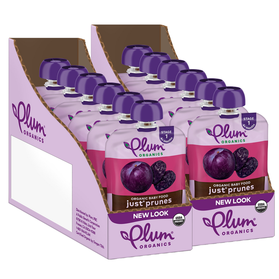 Stage 1 Organic Baby Puree - Just Prunes (12 Pack)