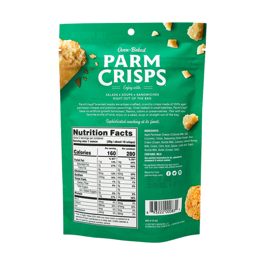 Nutrition Information - Sour Cream & Onion Parm Crisps