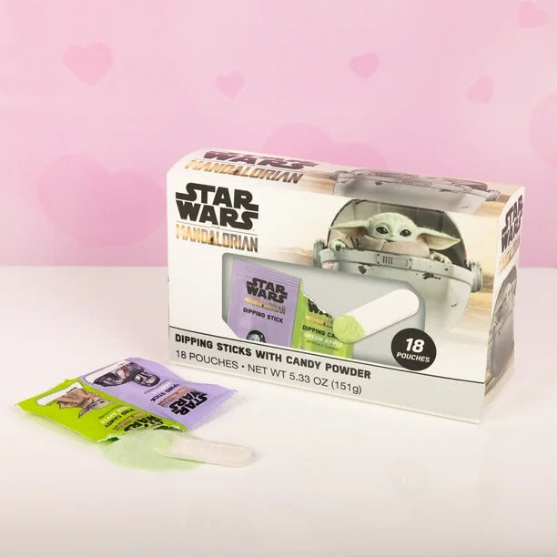 Star Wars The Mandalorian Dipping Sticks With Candy Powder (18 CT)