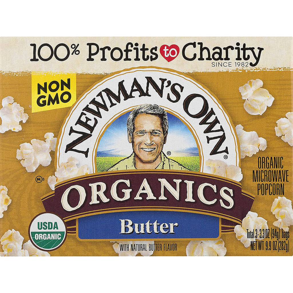 Newman's Own Organics Microwave Light Butter Pop's Corn (12x3x2.8 Oz)