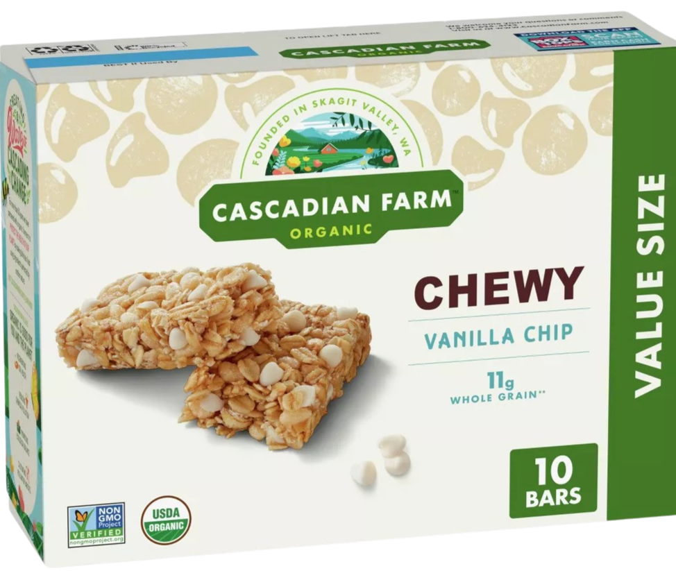 Organic Vanilla Chip Chewy Granola Bars (10 CT)