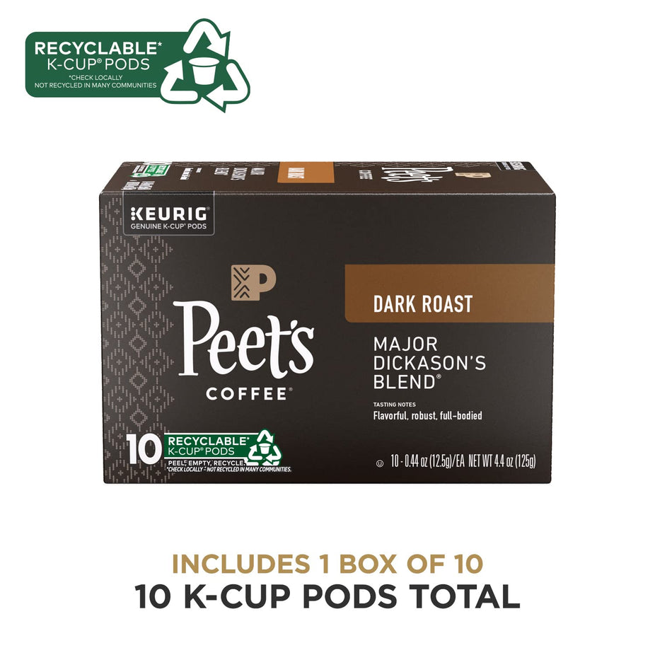 Major Dickason’s Blend Dark Roast Coffee Pods (10 CT)