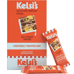 Salty Peanut Caramel Brownie Batter Bites (8 Pack)