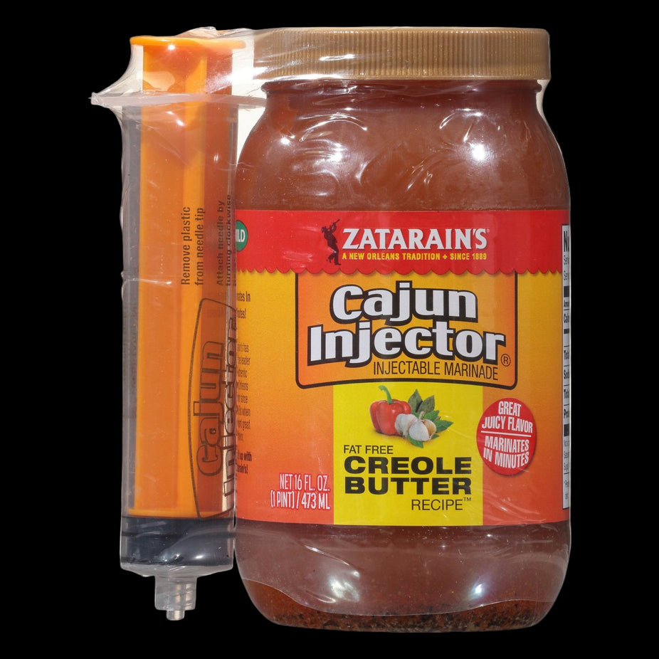 Zatarain's Cajun Injectors Creole Butter Recipe Injectable Marinade With Injector, 16 Oz