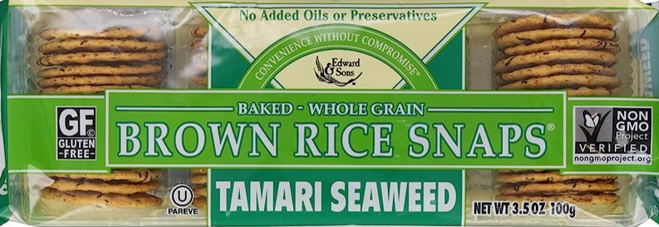 Tamari Seaweed Brown Rice Snaps