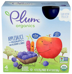Blueberry & Carrot Applesauce Mashups (4 Pack)