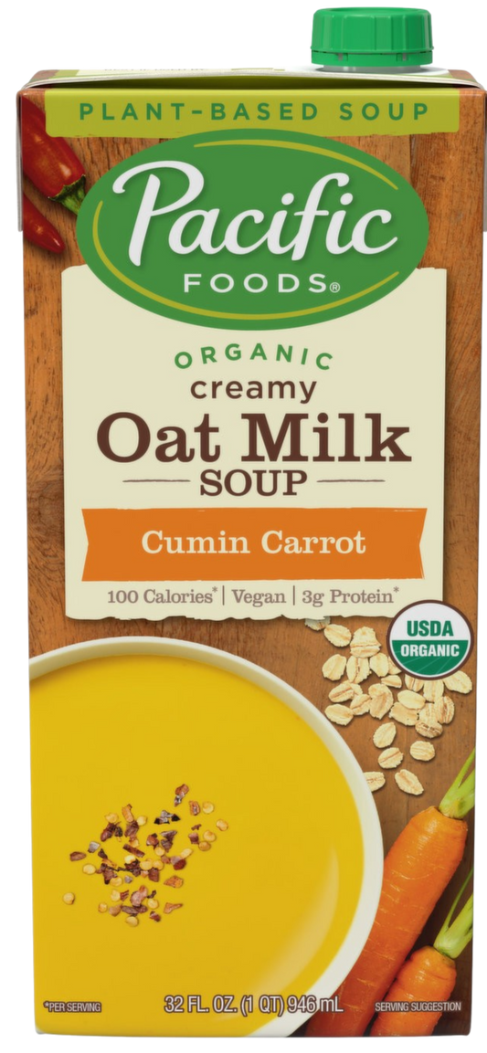 Organic Creamy Cumin Carrot Oat Milk Soup