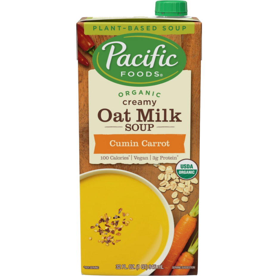 Organic Creamy Cumin Carrot Oat Milk Soup