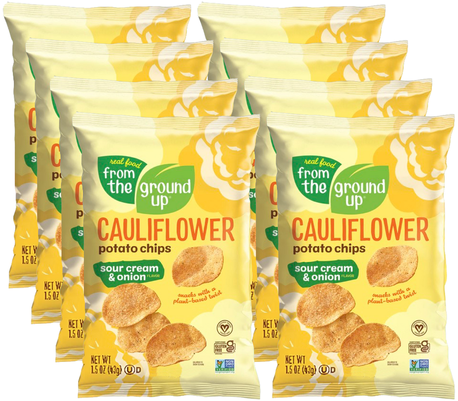 Cauliflower Potato Chips - Sour Cream and Onion (8 Pack)